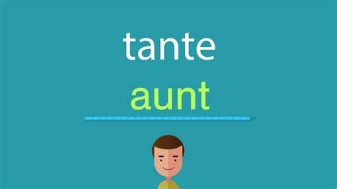 tante en anglais|tantie in english.